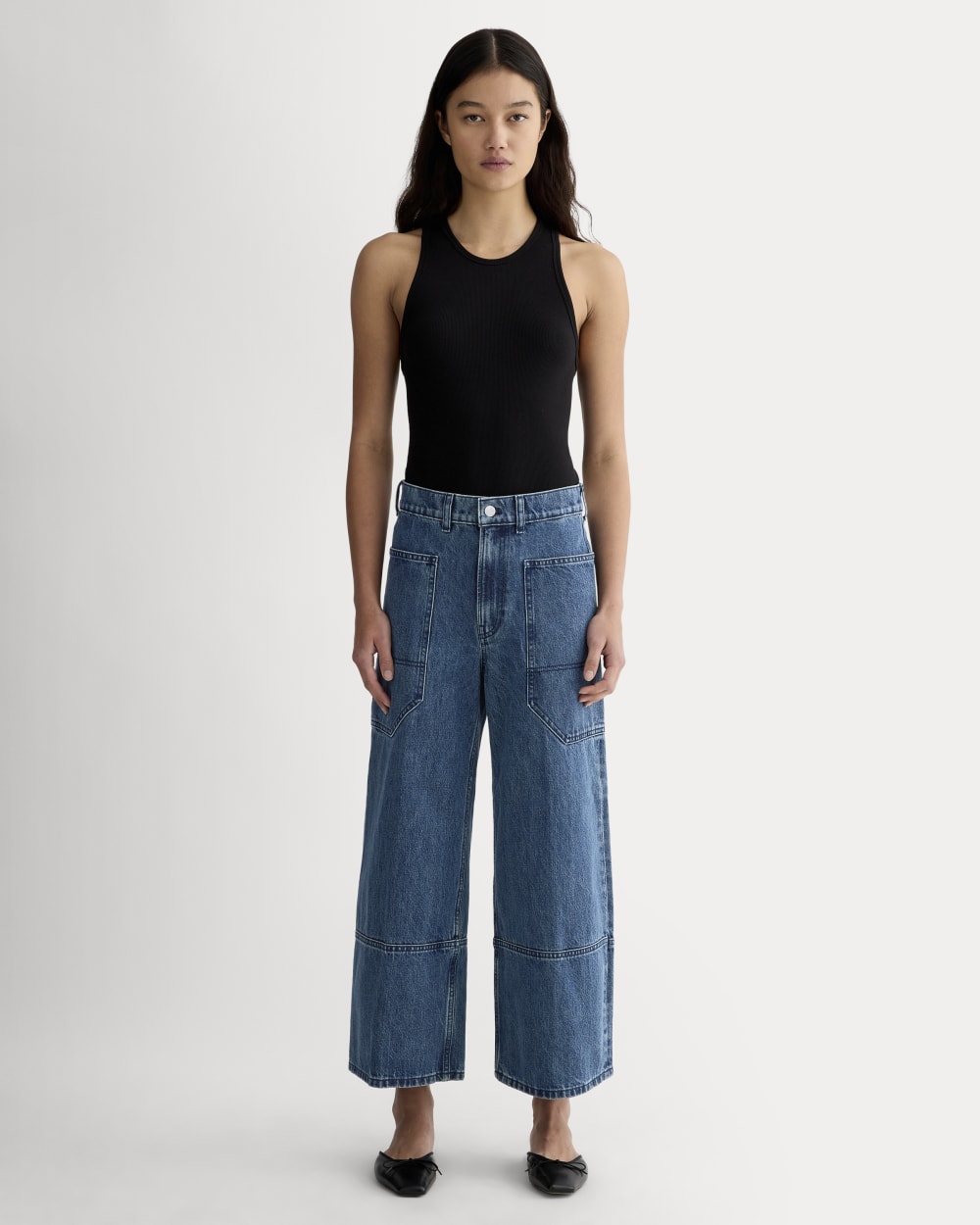 The Way-High® Gardener Cropped Jean in Diamond Stone — front view