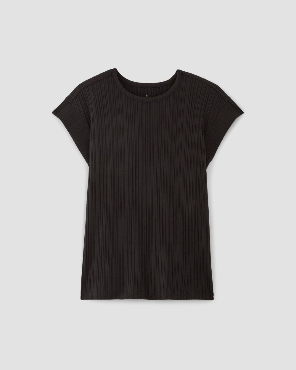 The Rib Muscle Tee in Black — alternate view