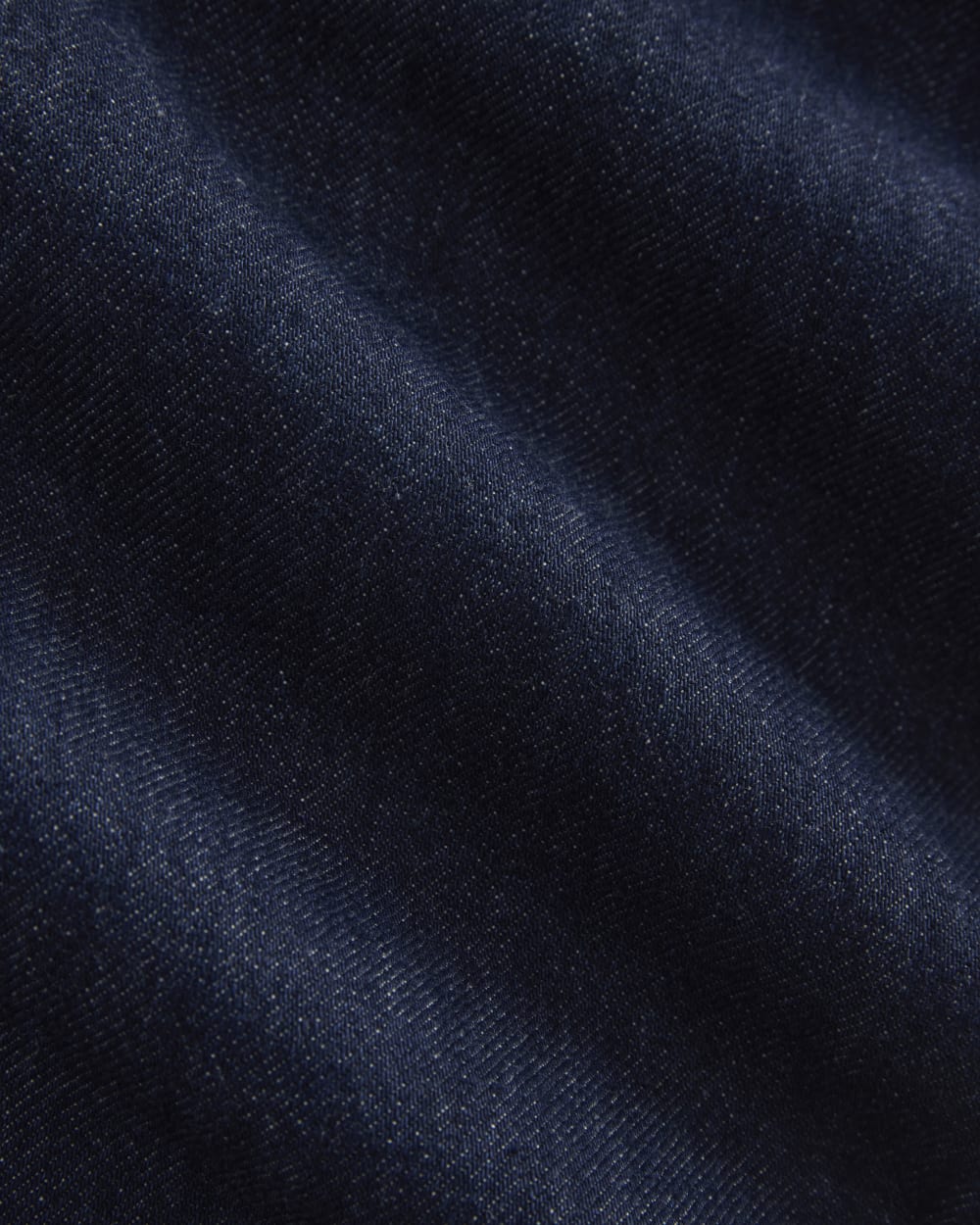 Denim Chore Jacket in Dark Indigo — detail view