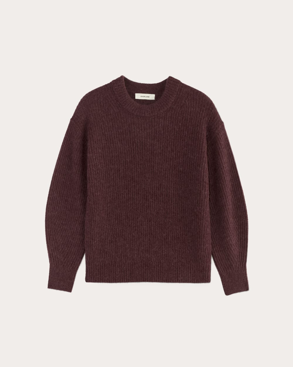 The Cocoon Crew in Alpaca in Burgundy — alternate view