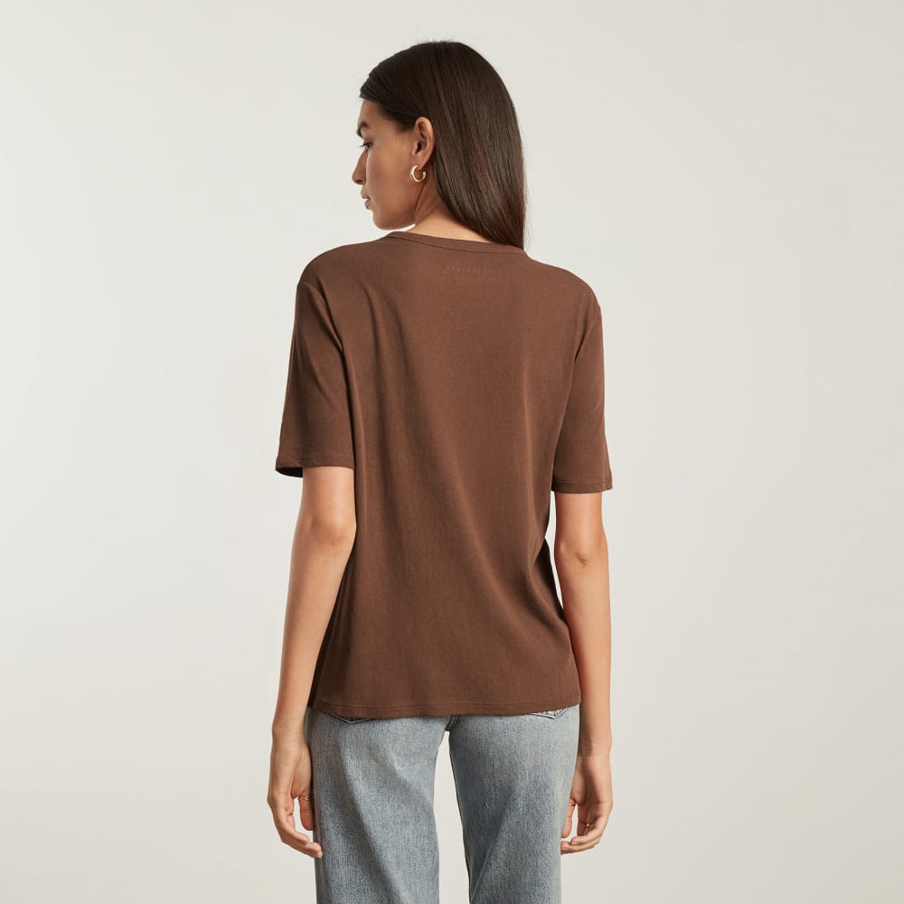 The Air Tee in Walnut — detail view