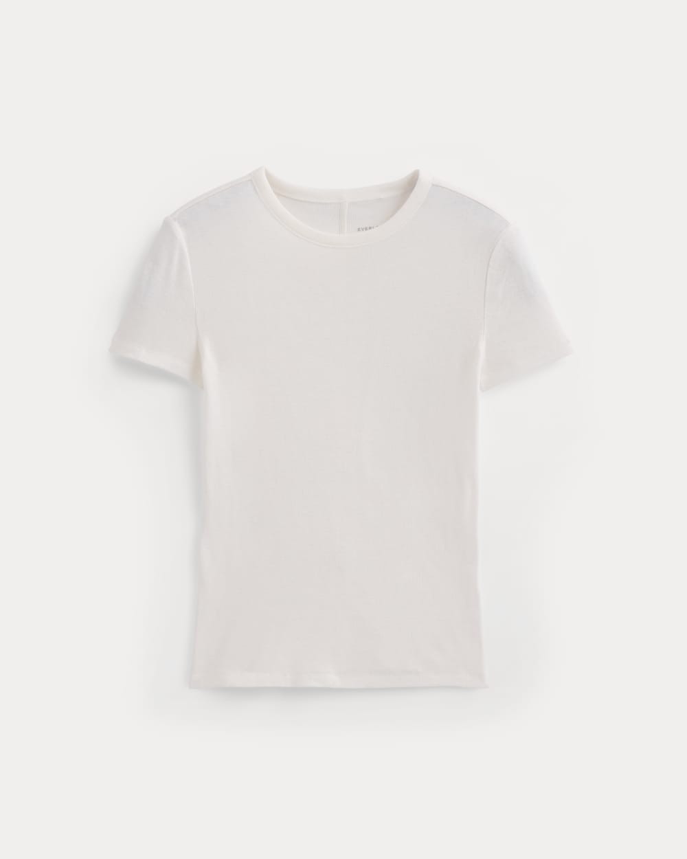 Tissue Short-Sleeve Crew in Bone — alternate view