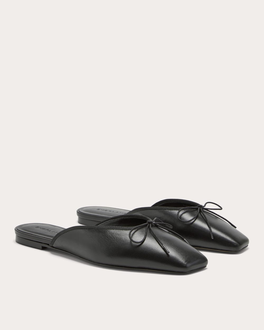 The Ballet Mule in Black — detail view