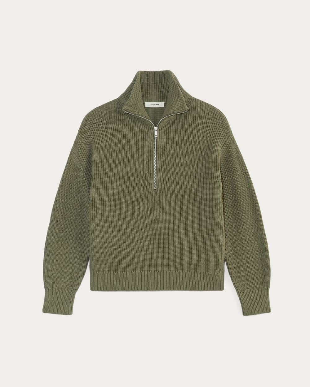 The Half-Zip in Everyday Cotton in Kalamata — alternate view