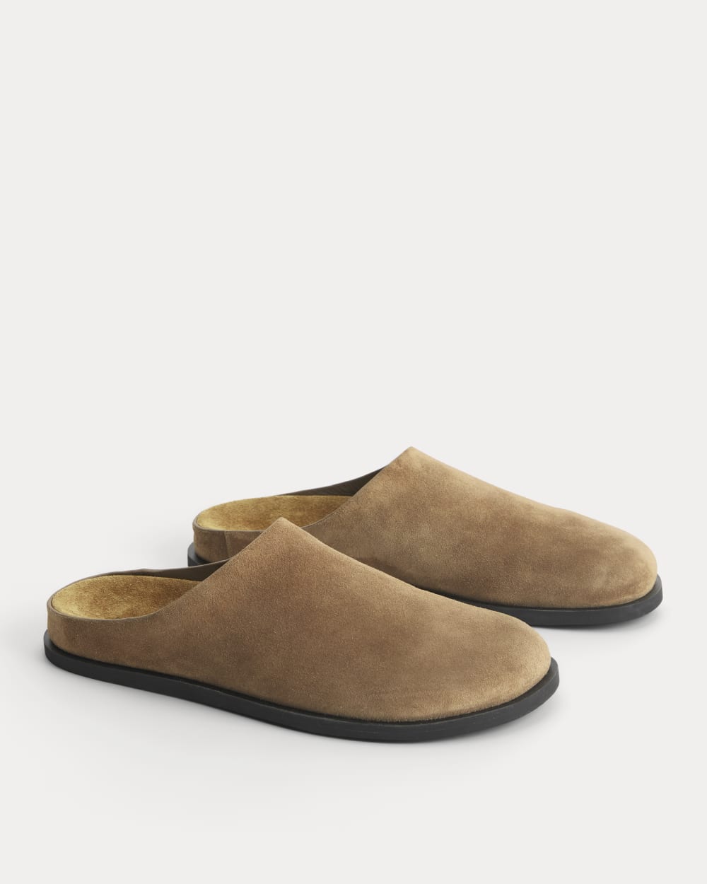 Suede Clog in Farro — alternate view