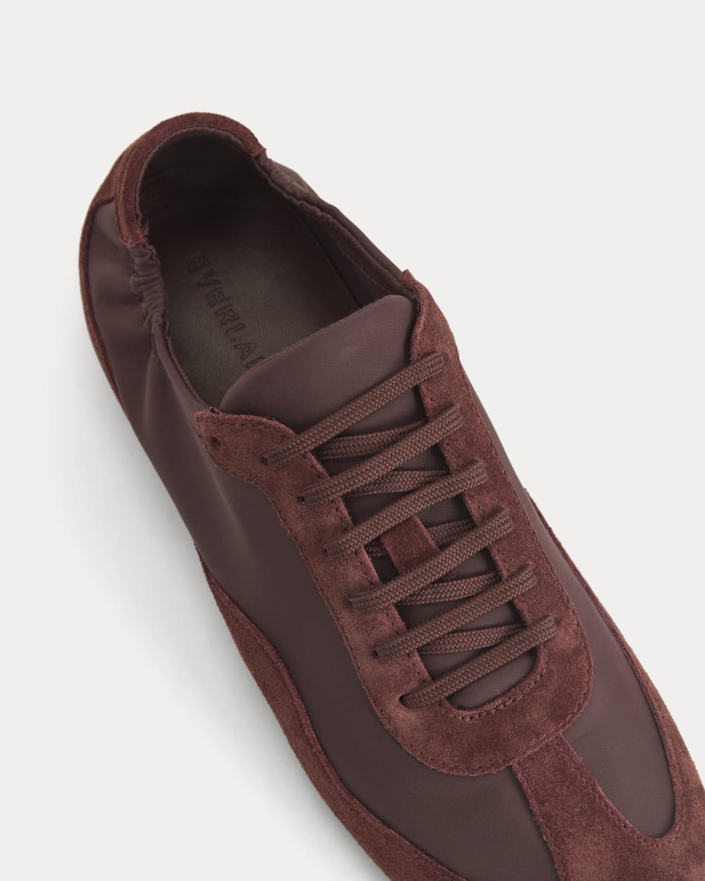 Ballet Sneaker in Burgundy — detail view