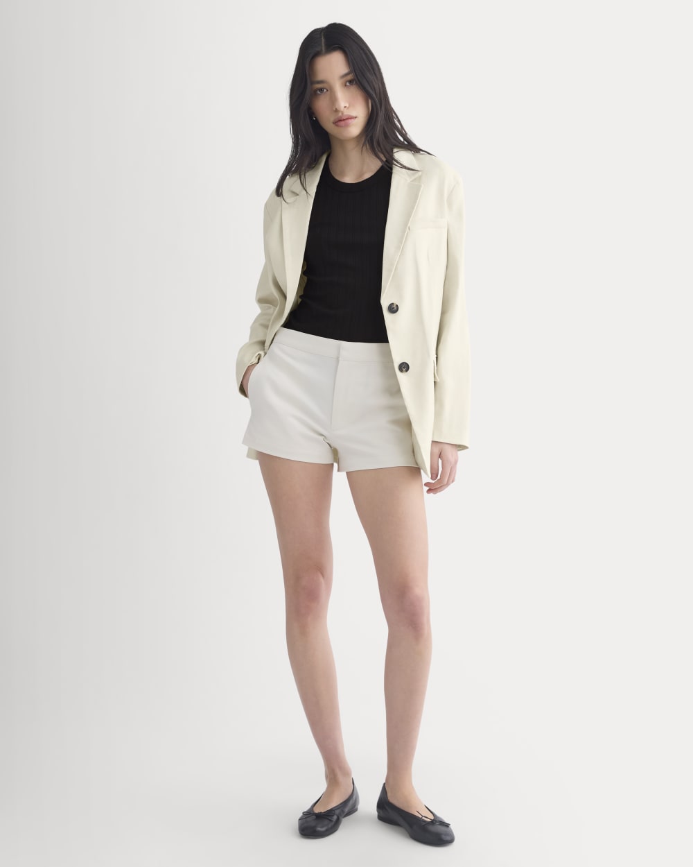 Mini Tailored Short in Birch — detail view
