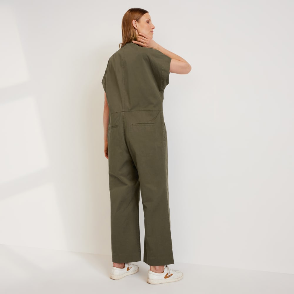 The Easy Workwear Jumpsuit in Kalamata — detail view