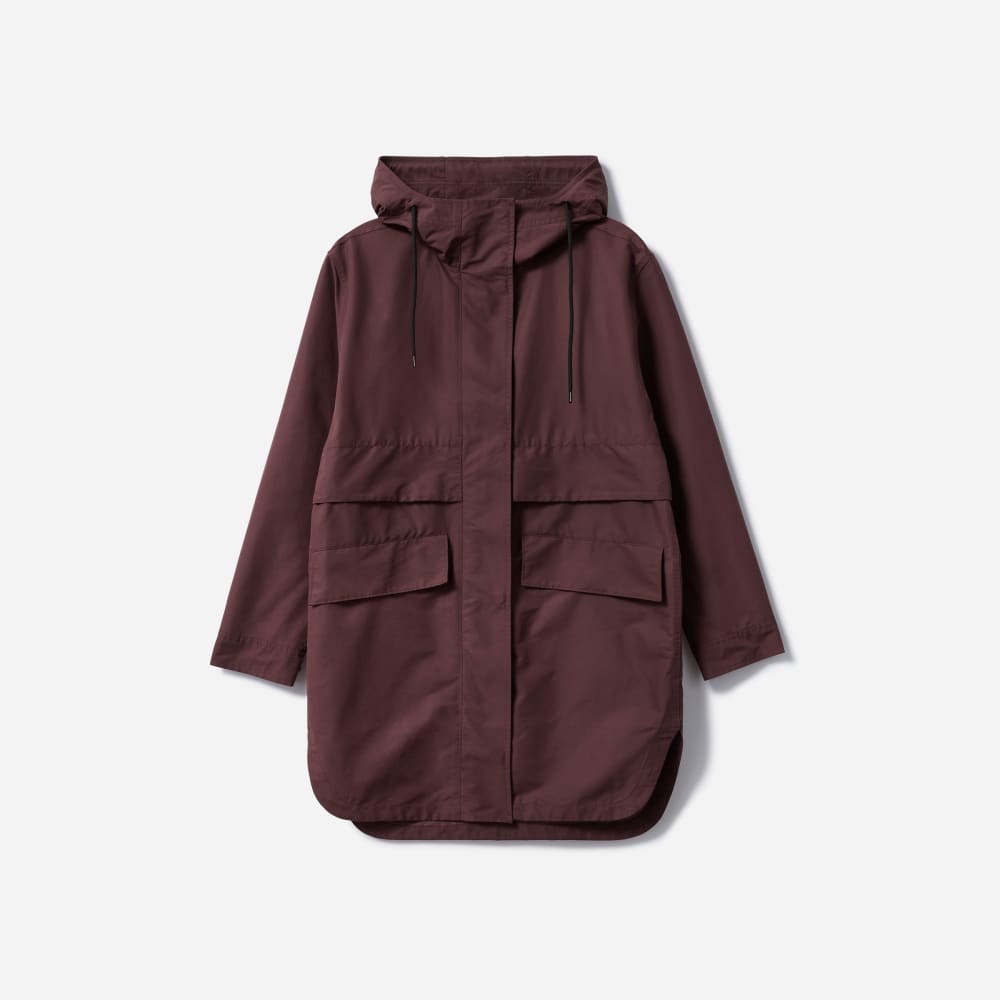 The Anorak in Espresso — front view