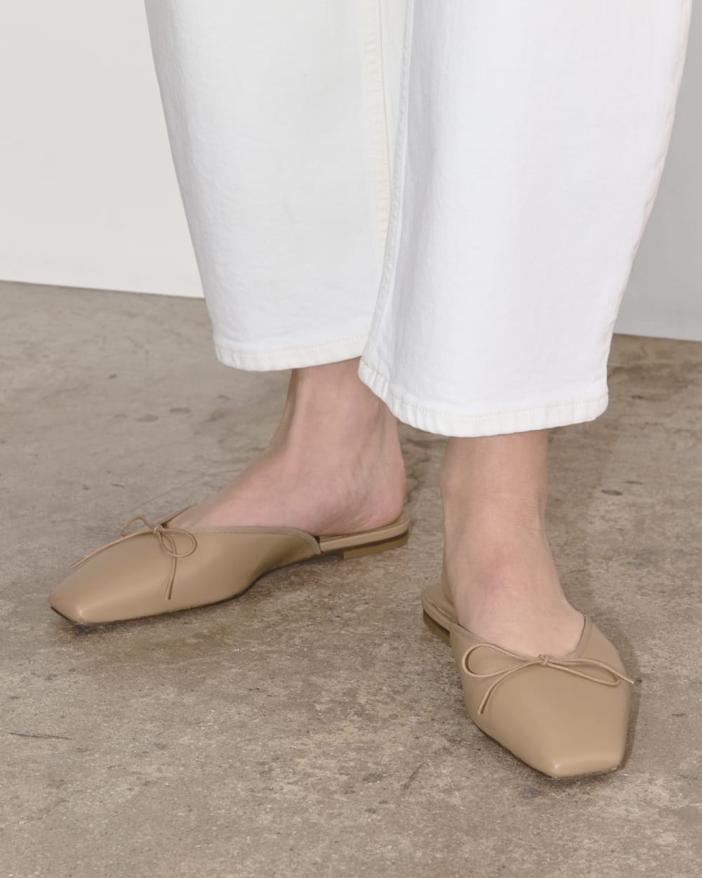 The Ballet Mule in Blush Tan — alternate view