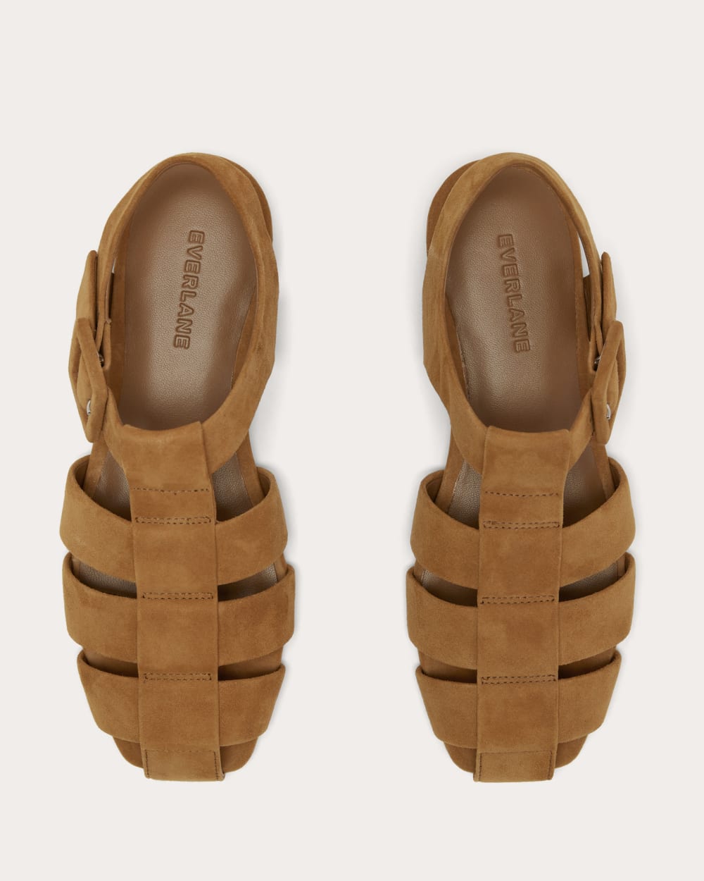 The Day Fisherman Sandal in Saddle Brown Suede — alternate view