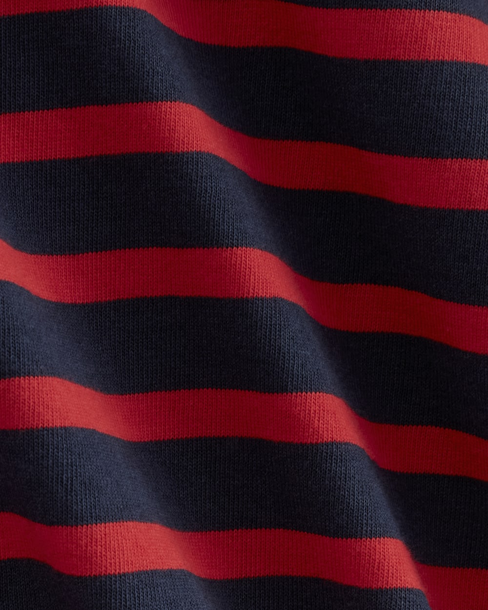The Mariner Dress in Navy / Classic Red — detail view