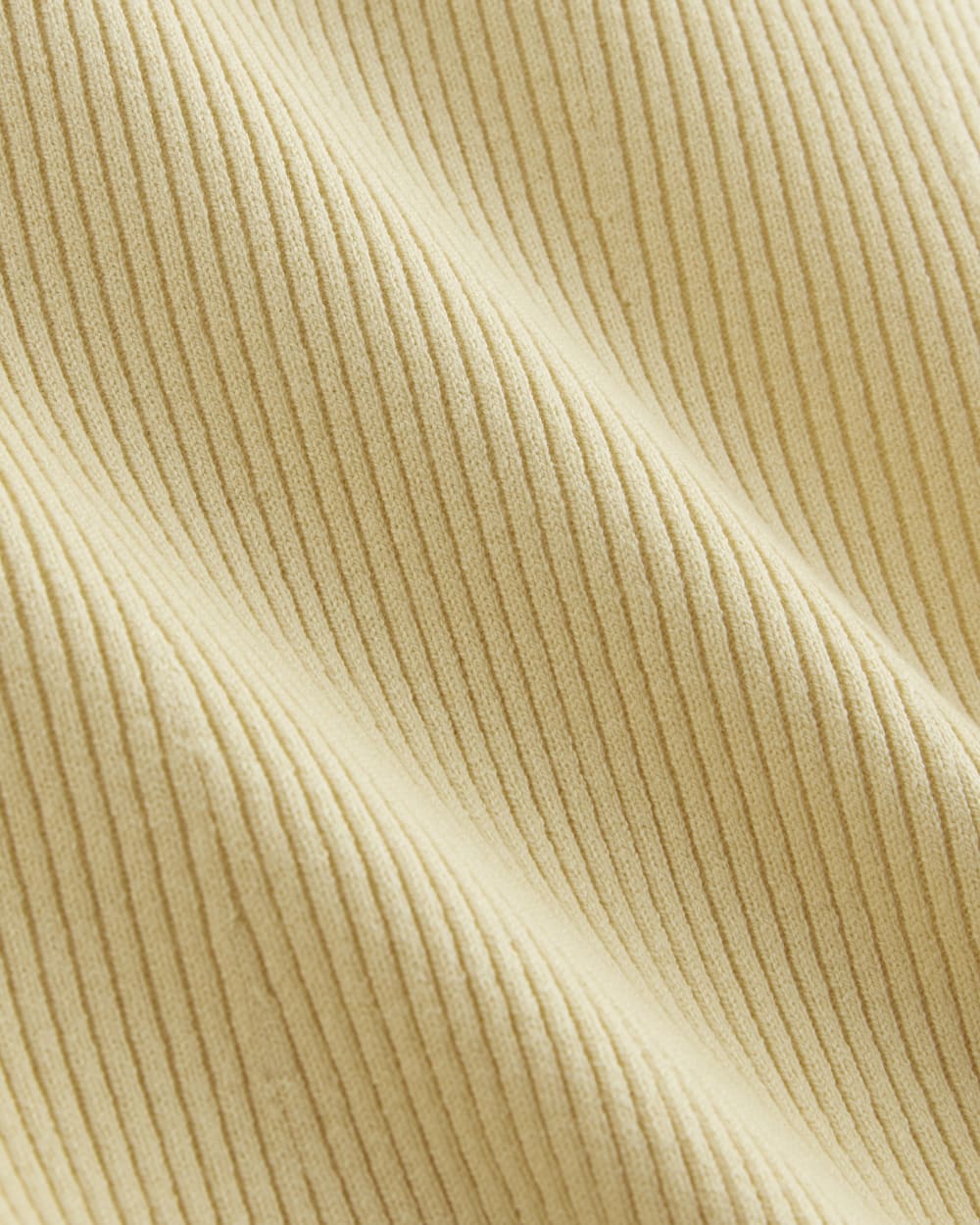 The Fine Knit Cami in Banana Crepe — detail view
