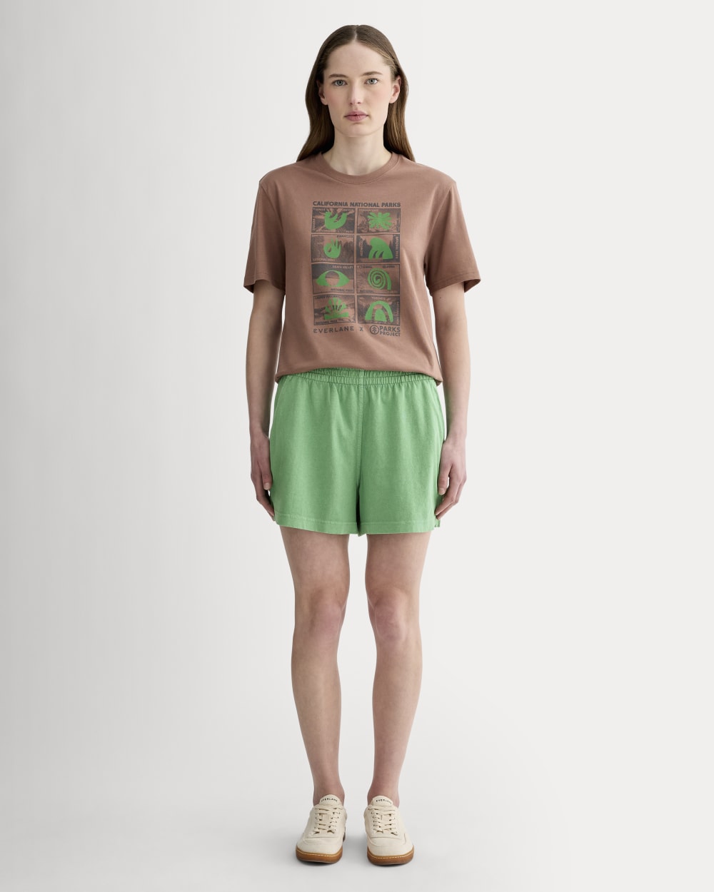 The Off-Duty Short in Green Garment Dye — front view