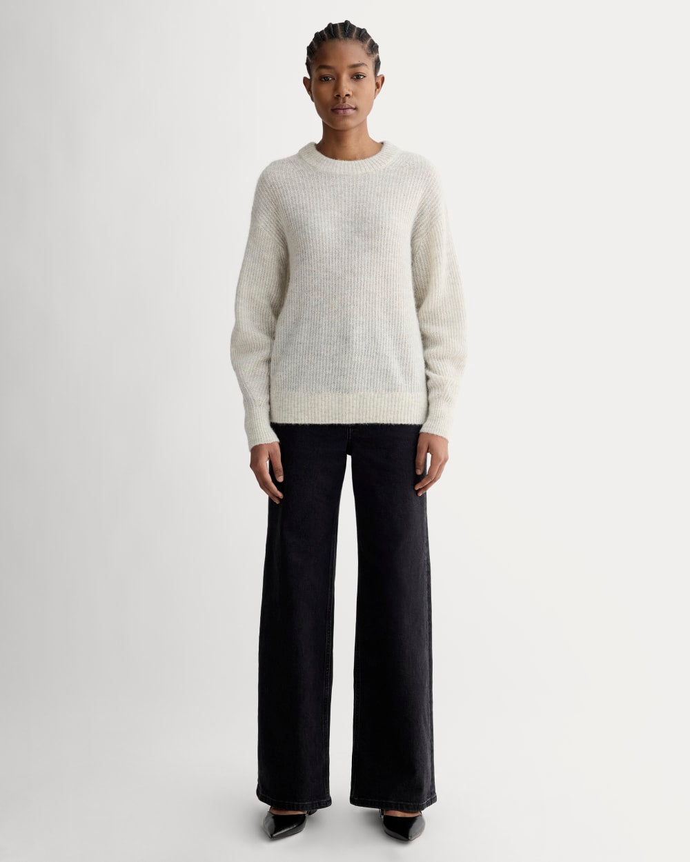 The Cocoon Crew in Alpaca in Almond — detail view
