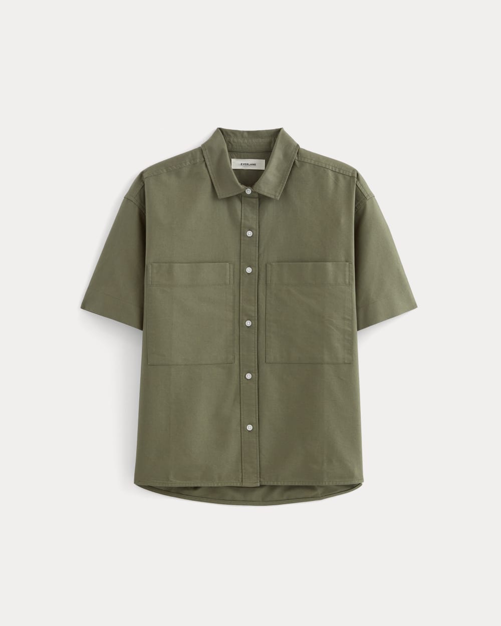 The Short-Sleeve Boxy Oxford in Kalamata — alternate view