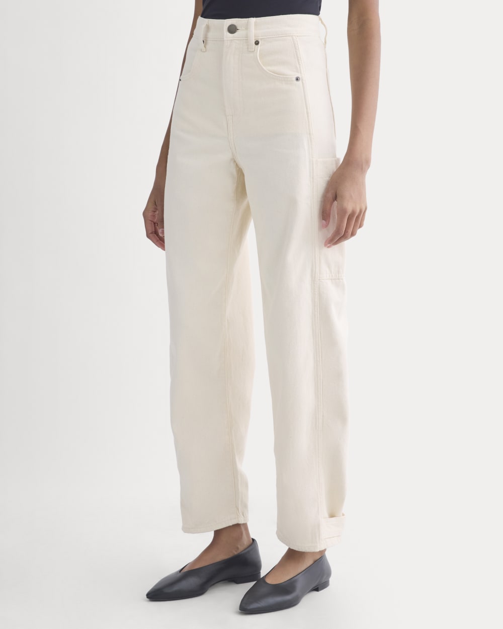 The Way-High® Utility Jean in Ecru — detail view