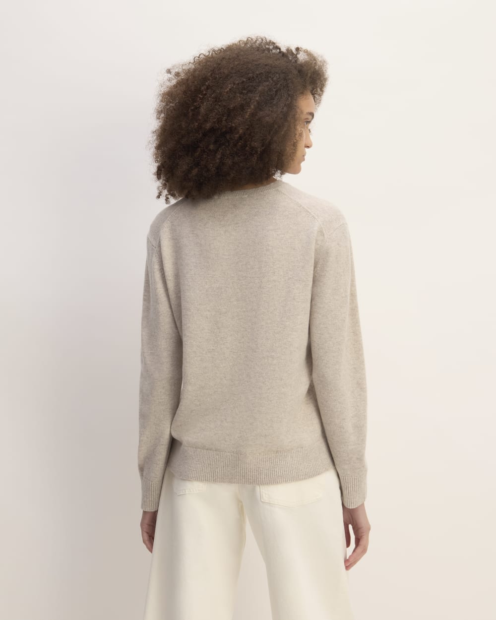 The Classic Crew in Cashmere in Canvas — detail view