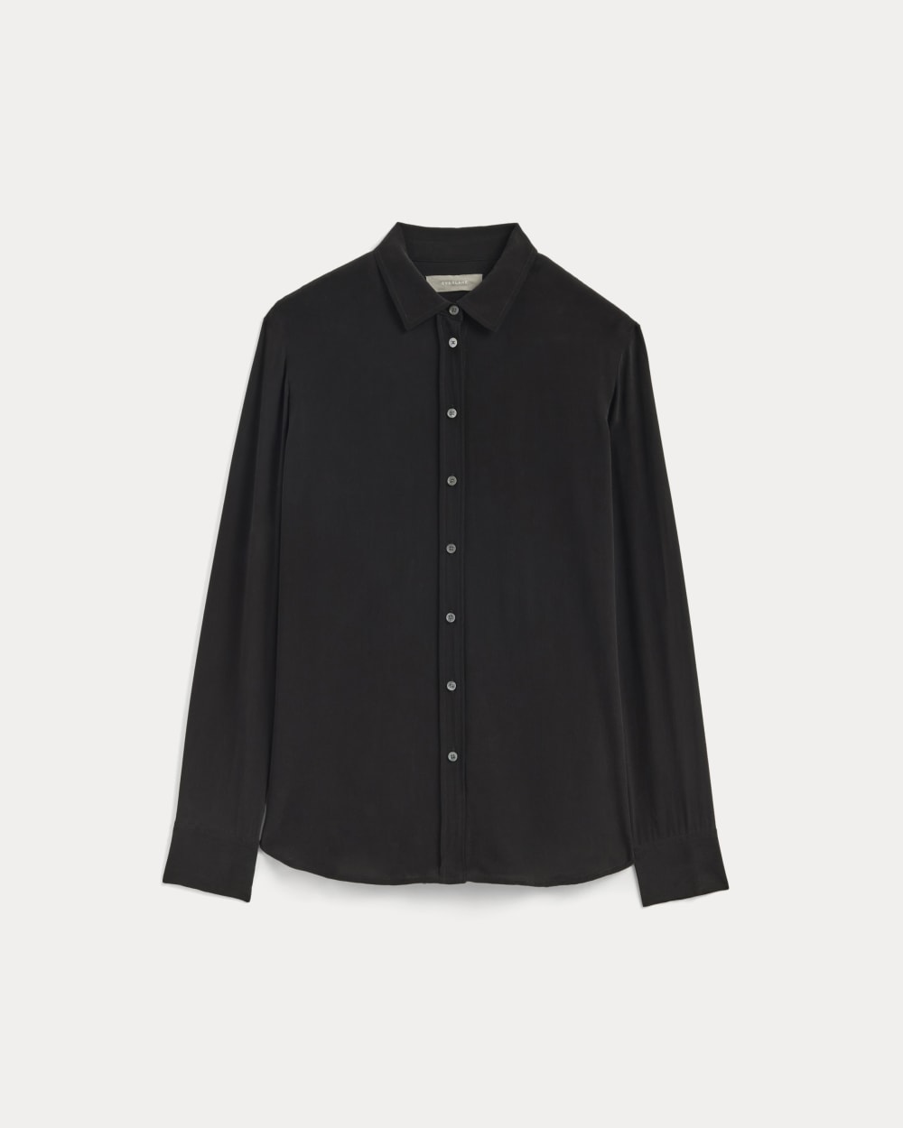 The Must-Have Shirt in Washable Silk in Black — alternate view