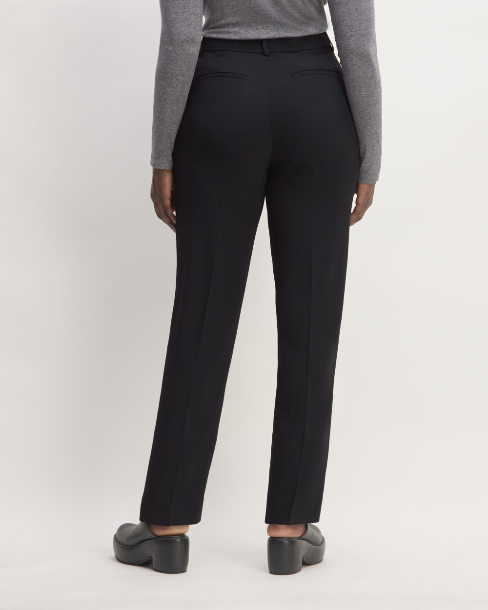 The Japanese GoWeave Way-High® Tapered Pant in Black — detail view
