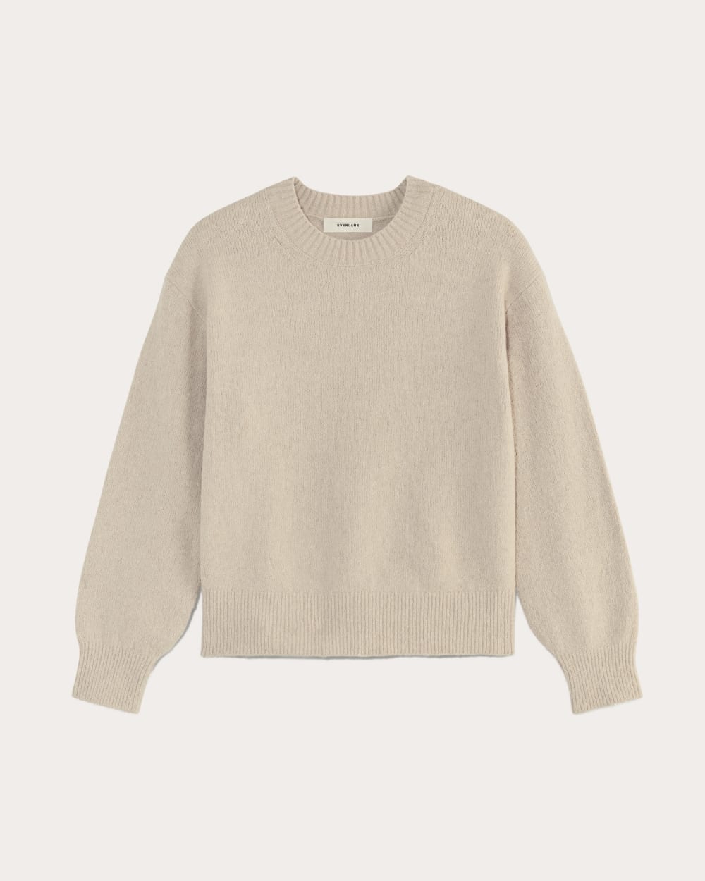 The Cocoon Crew in Plush Cotton in Heather Mushroom — alternate view