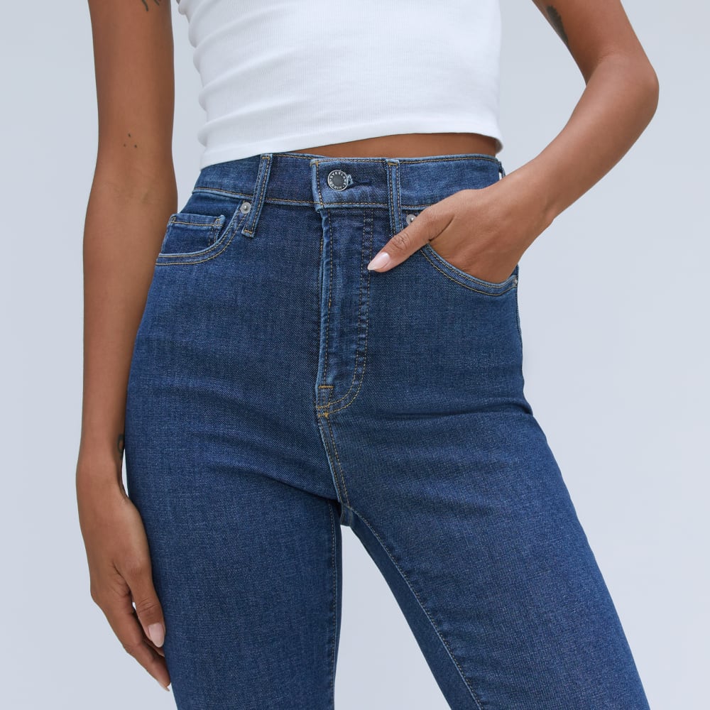 The Way-High® Skinny Jean in Mid Blue — detail view