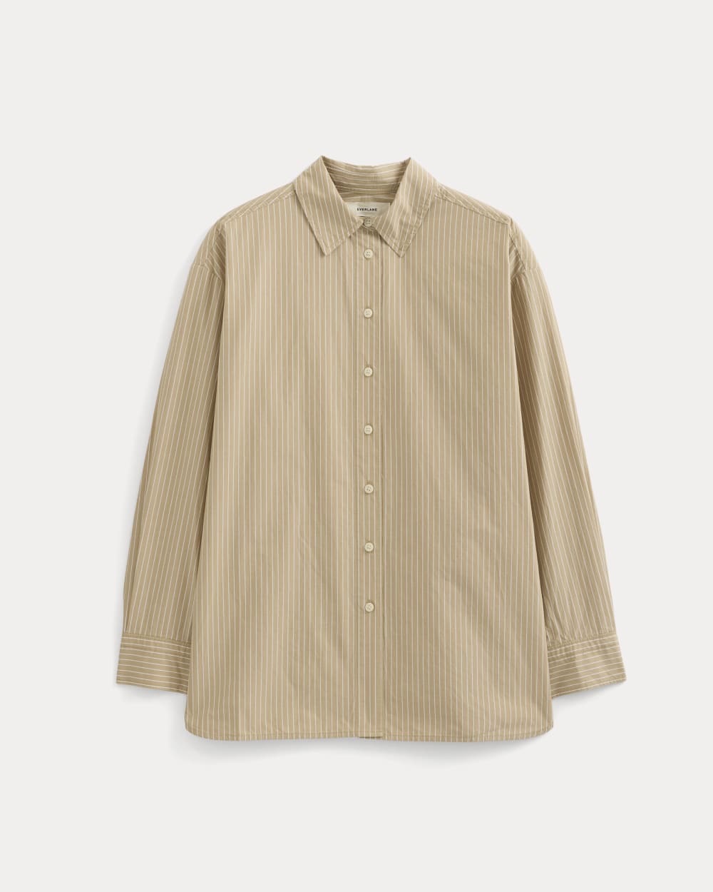 The Boyfriend Shirt in Ultrasoft Cotton in Tiger's Eye / Optic White — alternate view