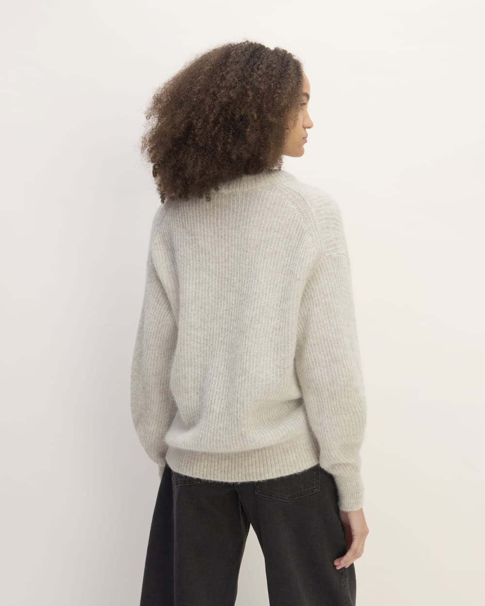 The Cocoon Crew in Alpaca in Pumice Stone — detail view