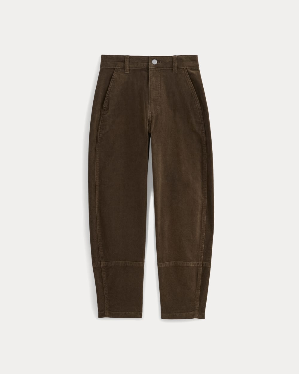 The Utility Barrel in Corduroy in Cocoa — alternate view