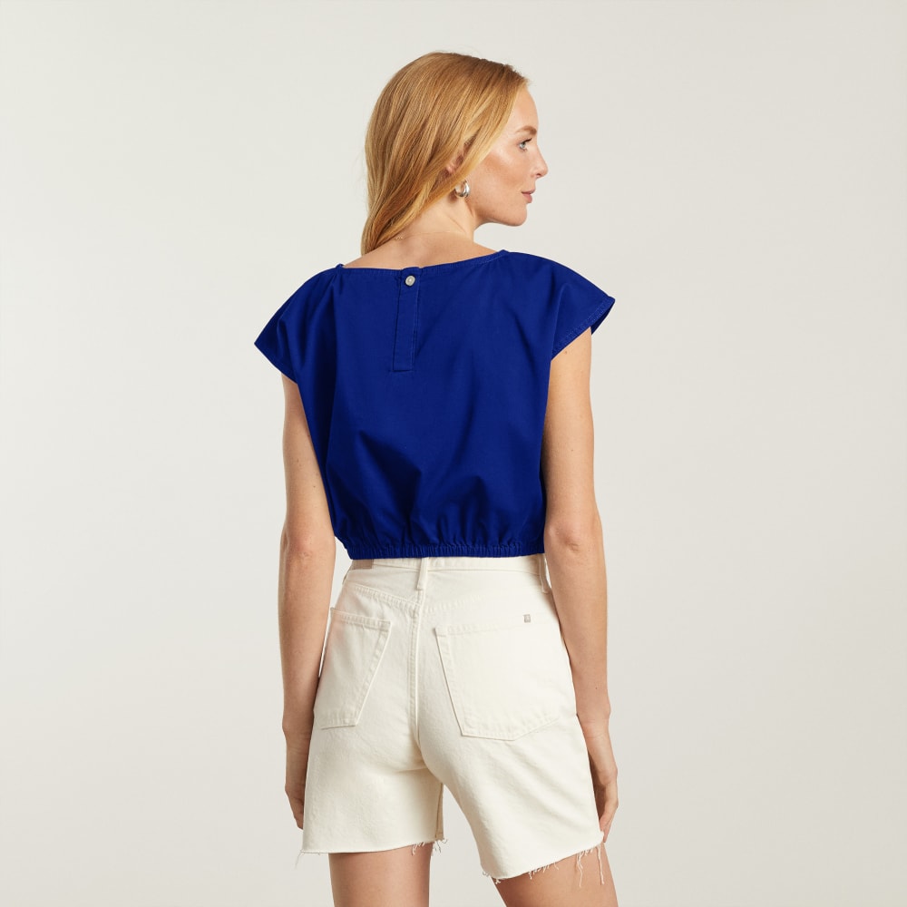 The Bubble Top in Cobalt — detail view
