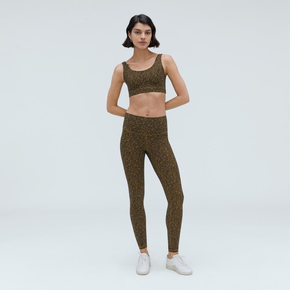The Perform Legging® in Black / Breen Floral — detail view