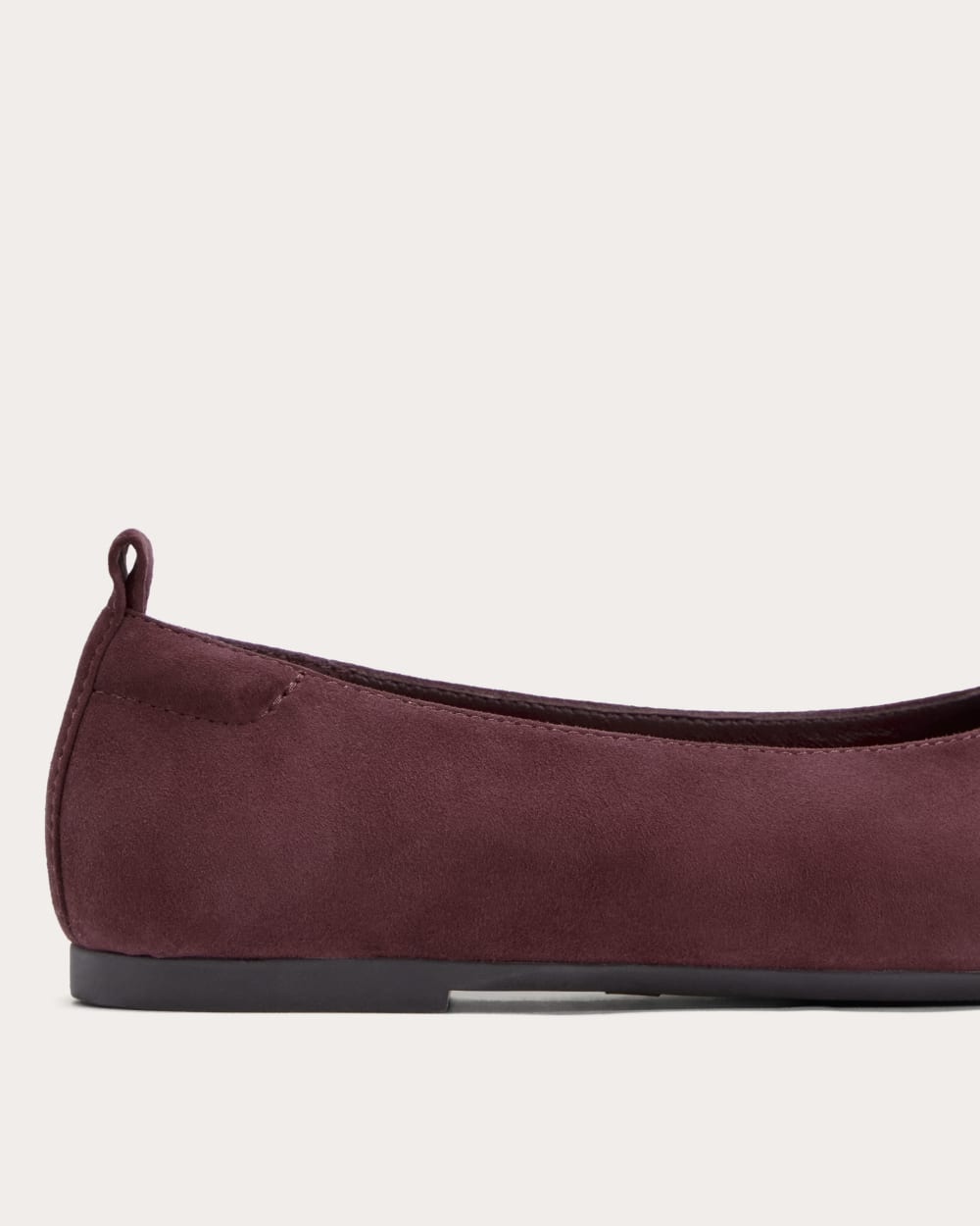 The Day Glove in Bordeaux Suede — detail view