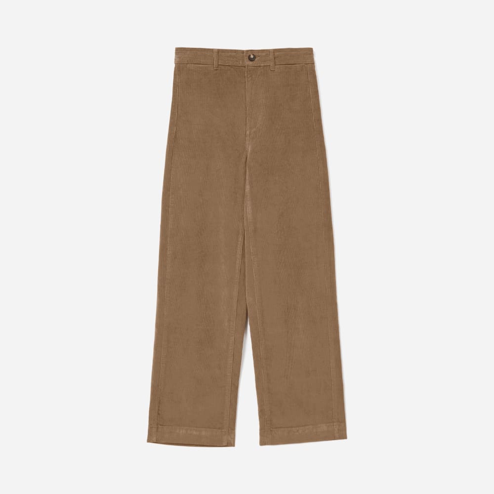 The Corduroy Wide-Leg Pant in Toasted Coconut — alternate view