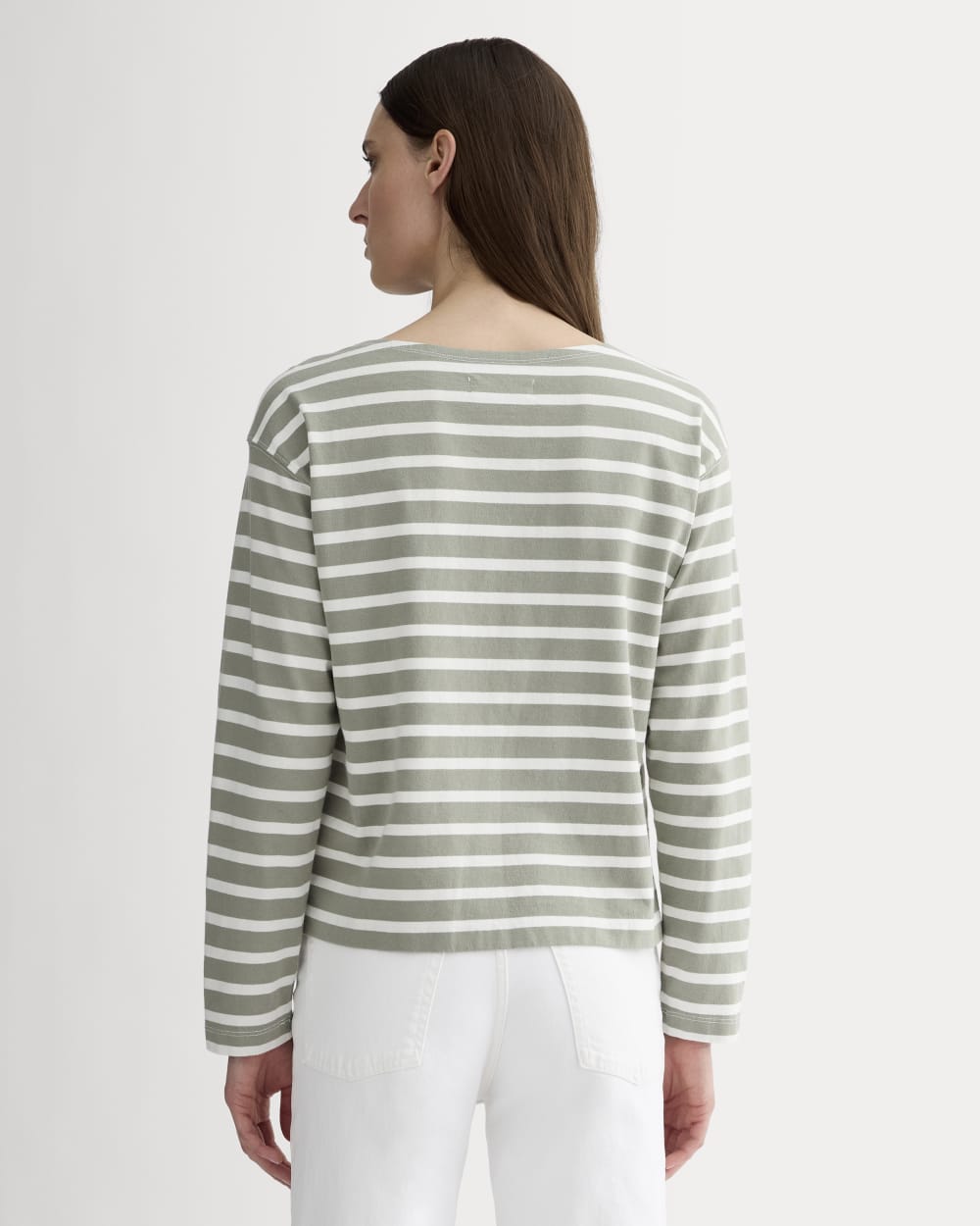 The Mariner Tee in Shadow / Bone — detail view