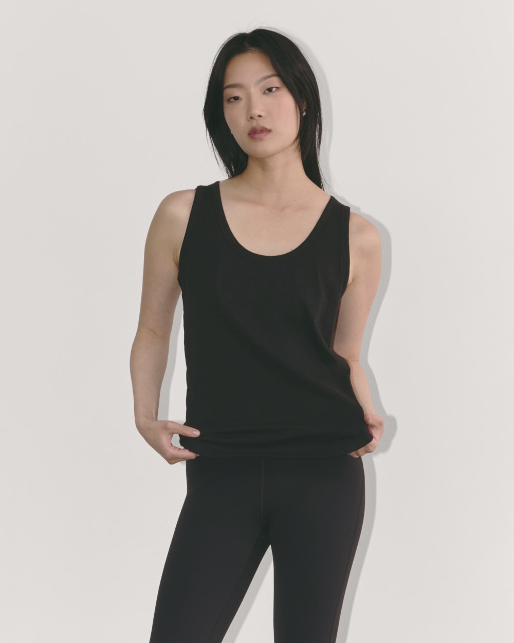 The Perform Tank in Black — front view
