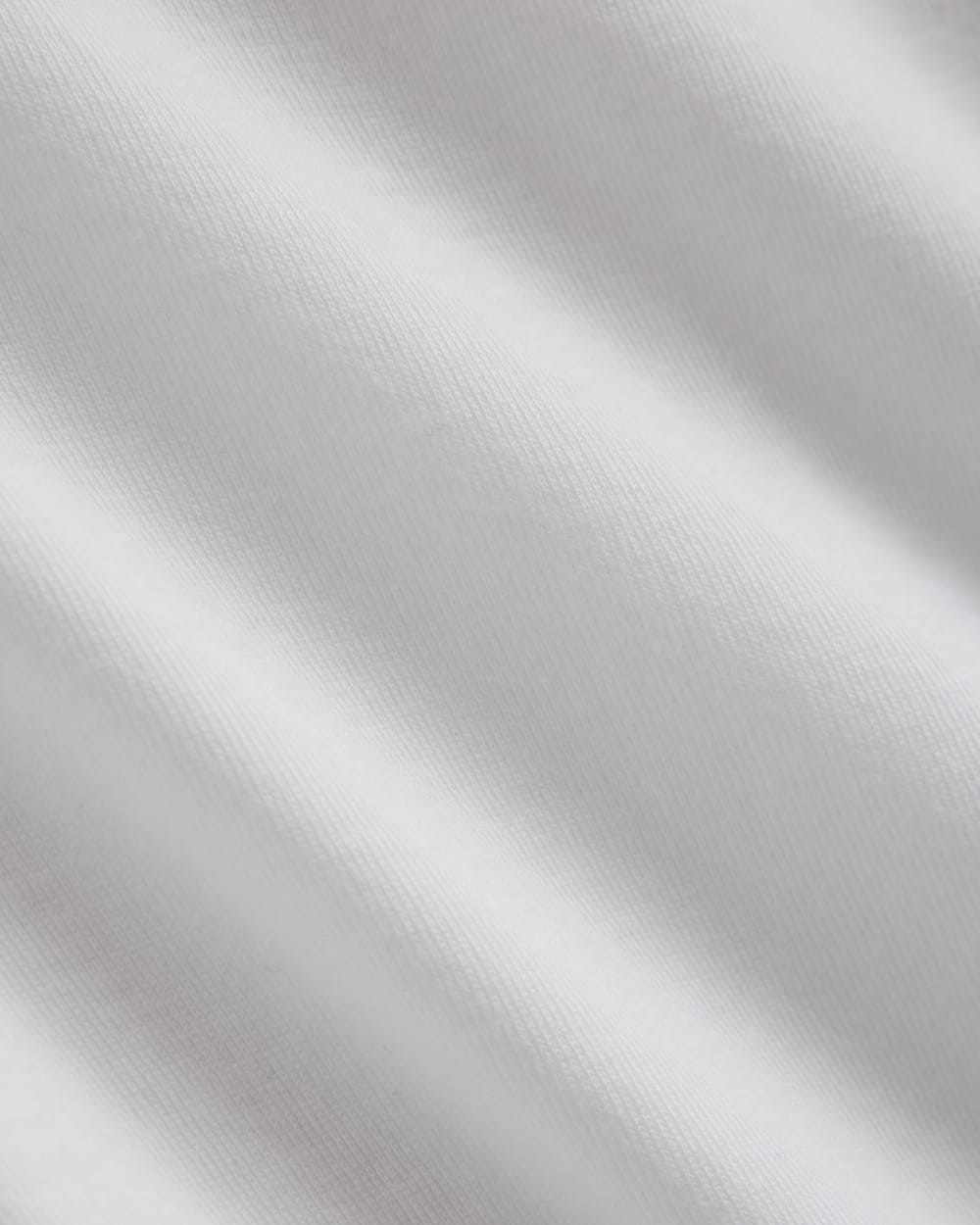 Tissue Narrow Racerback Tank in White — detail view