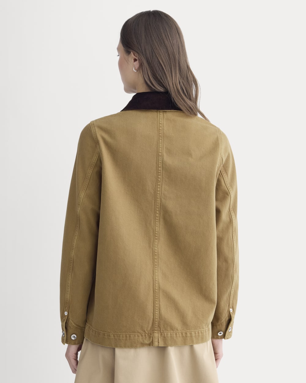 The Ranch Jacket in Neutral Ermine — detail view