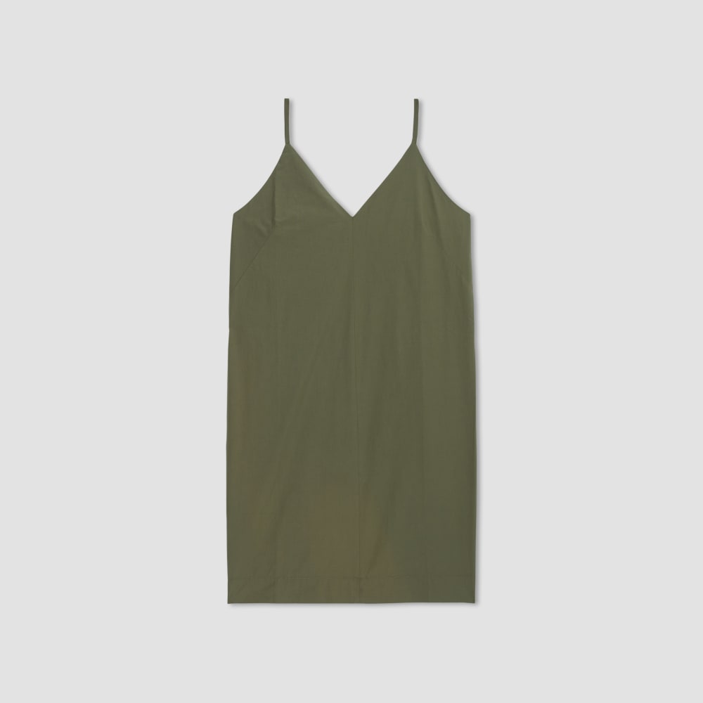 The Poplin Slip Dress in Kalamata — alternate view
