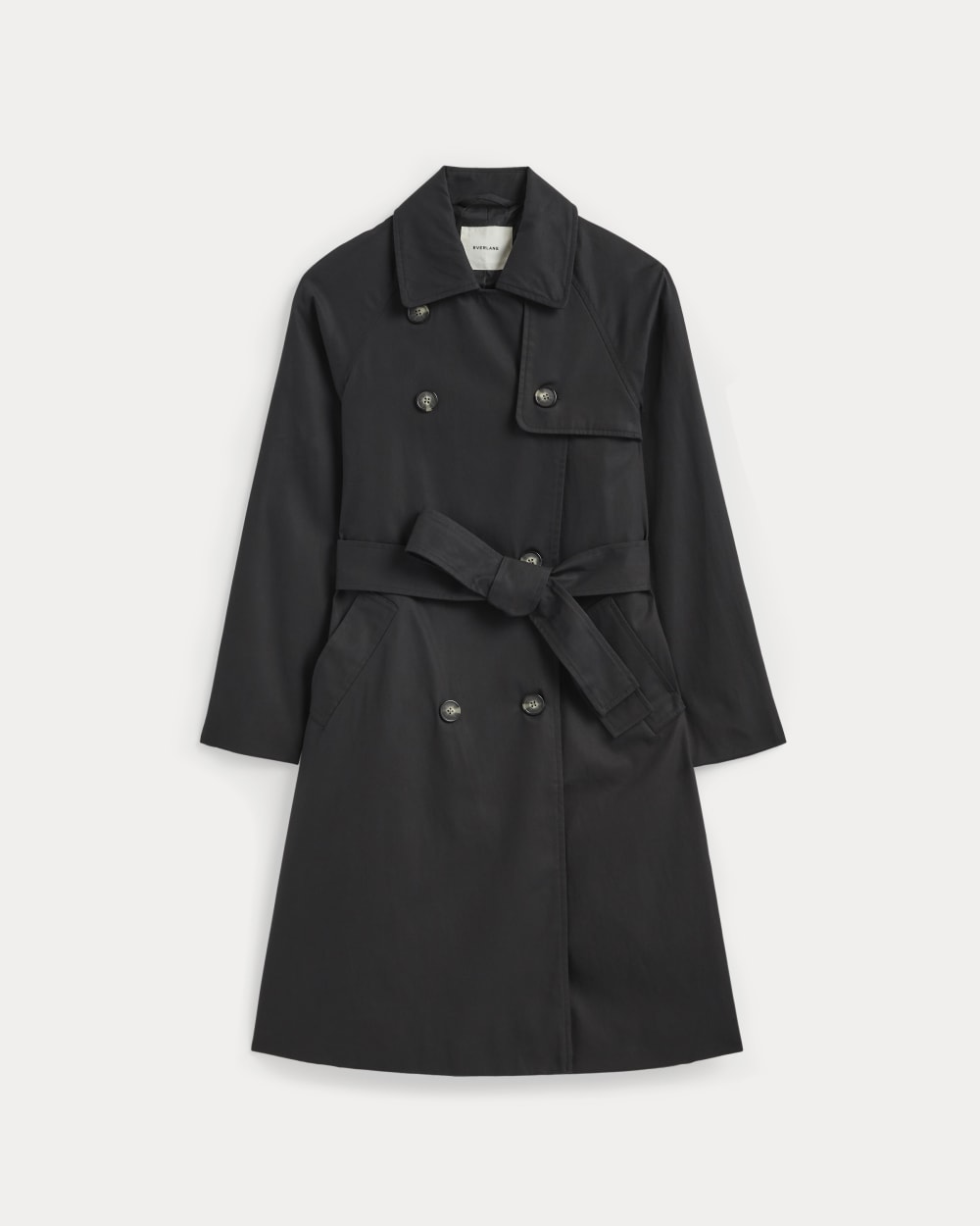 The Modern Trench Coat in Black — alternate view