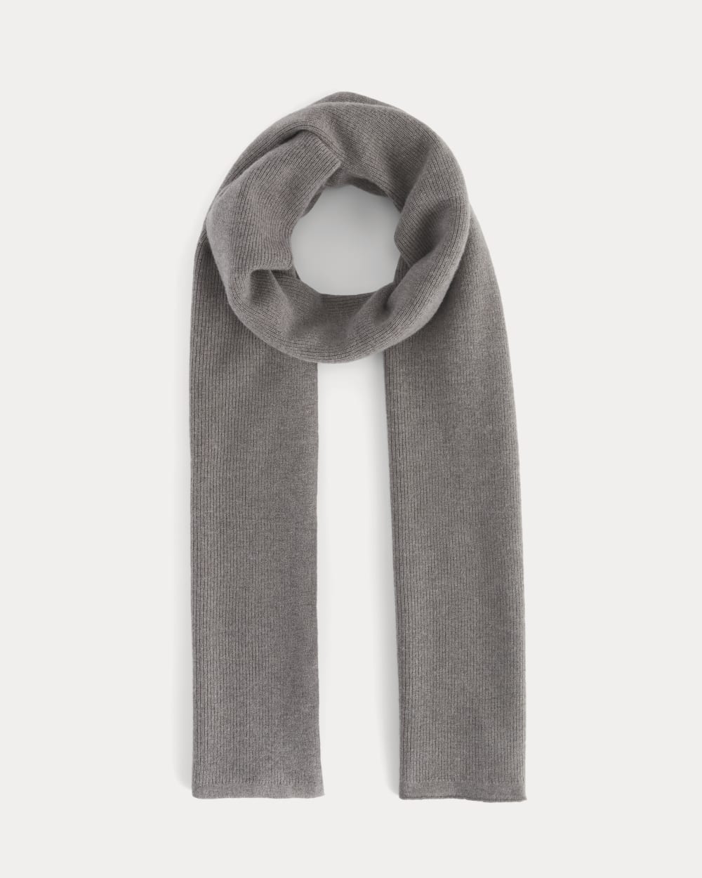 The Cabin Scarf in Taupe Melange — front view