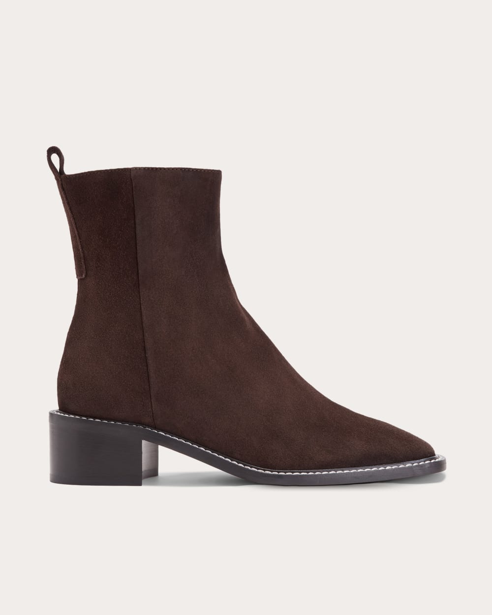 The City Boot in Dark Brown Suede — alternate view