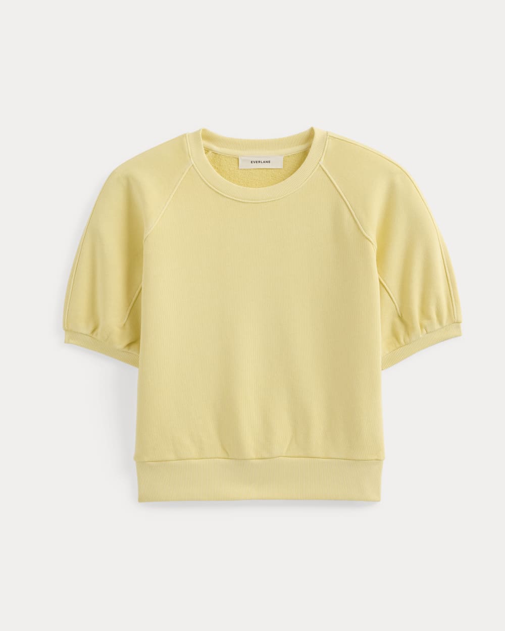Lightweight Terry Blouson Short-Sleeve Crew in Passion Fruit — alternate view