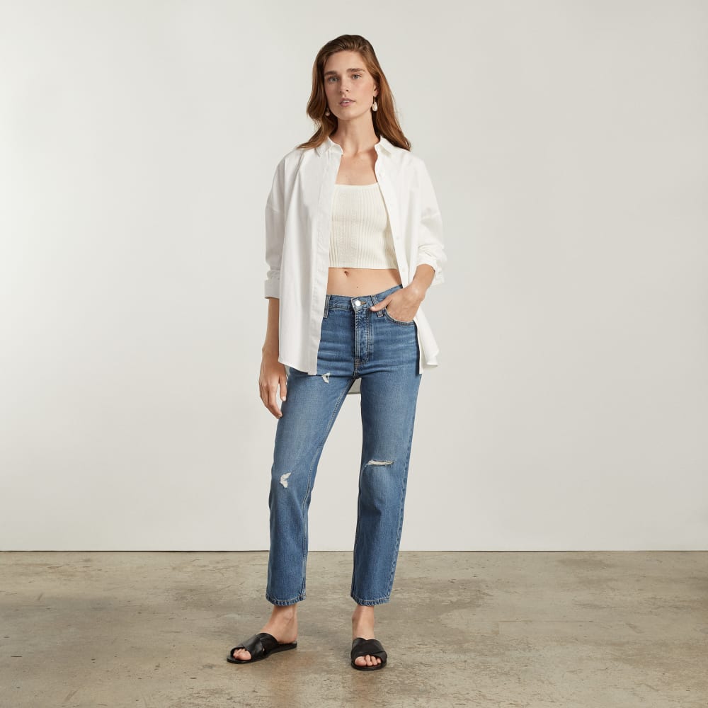 The Summer Slouch Jean in Tularosa — detail view