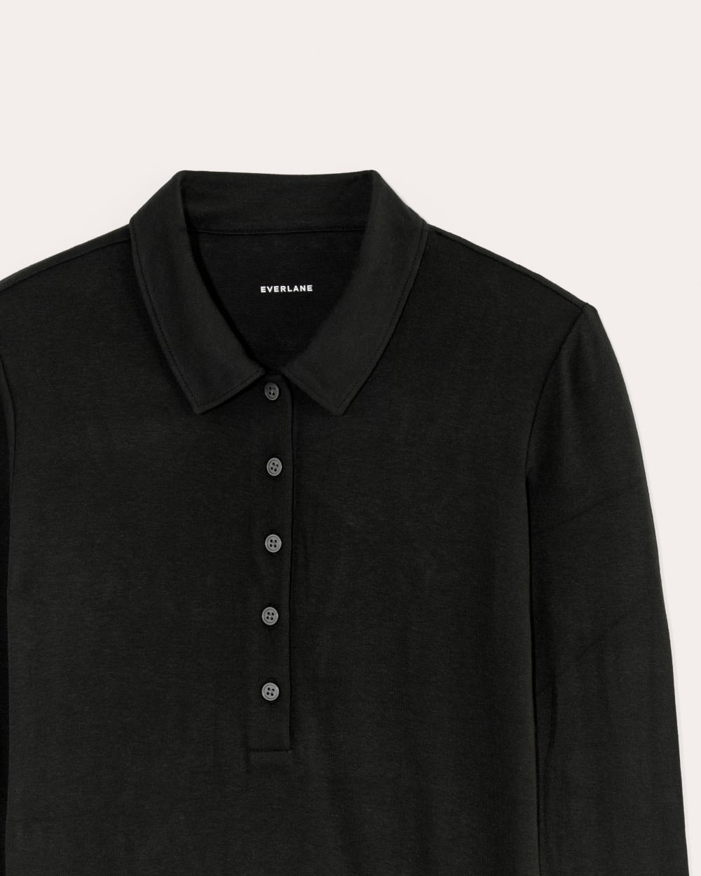 The Henley in Butterluxe in Black — detail view