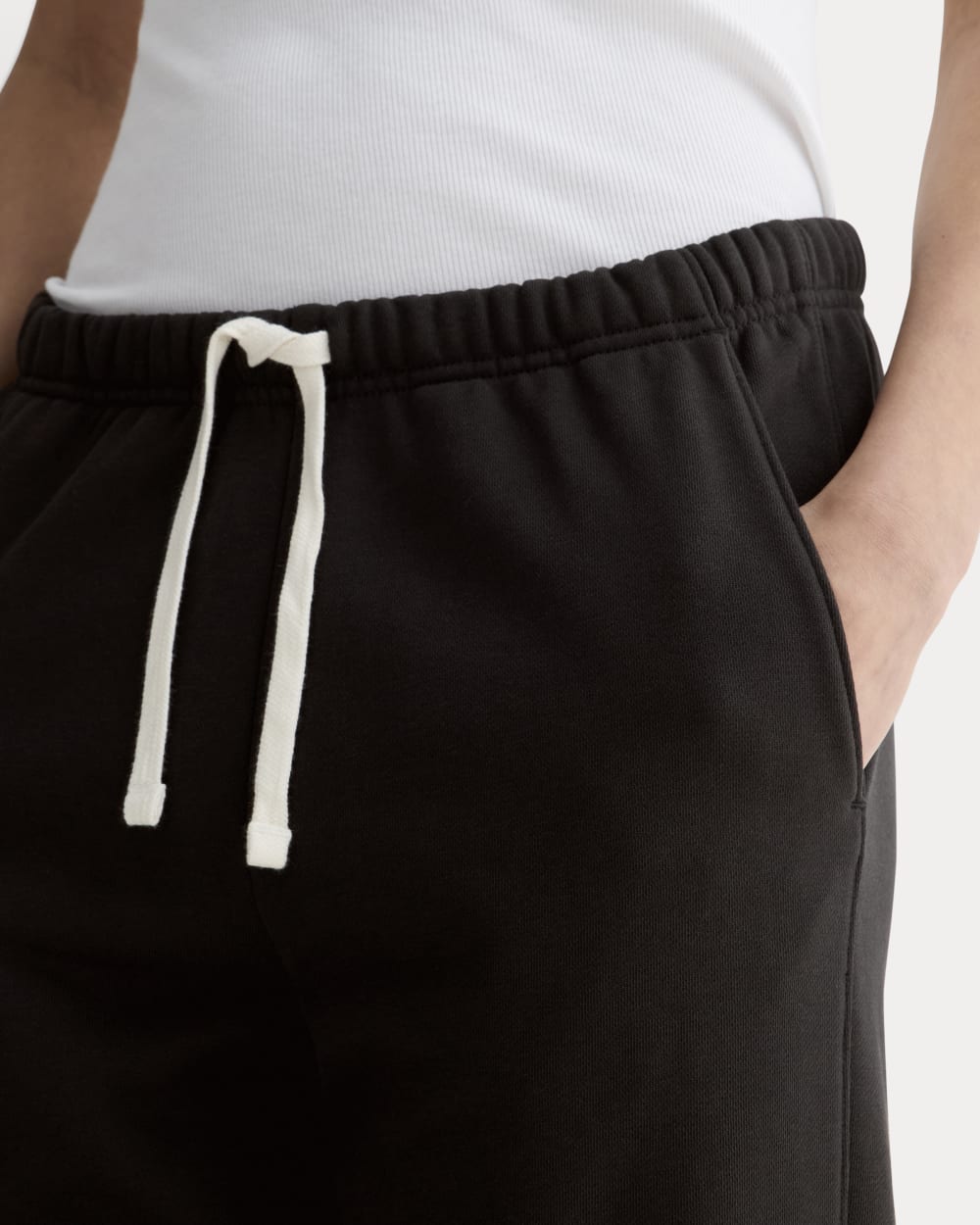 The Off-Duty Jogger in Black — detail view