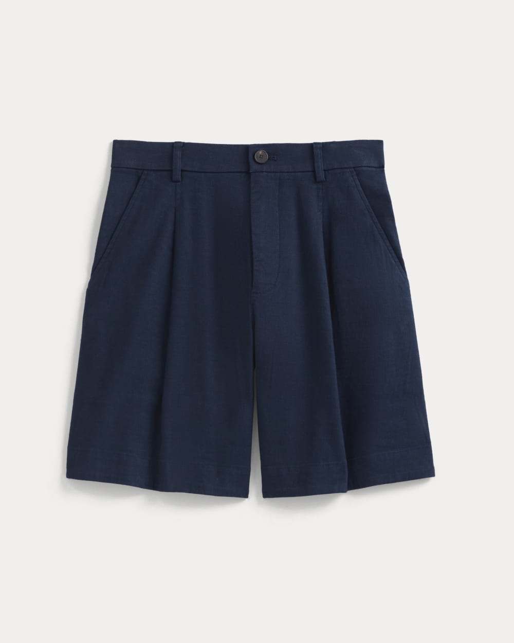 Tailored A-Line Short in Navy — alternate view