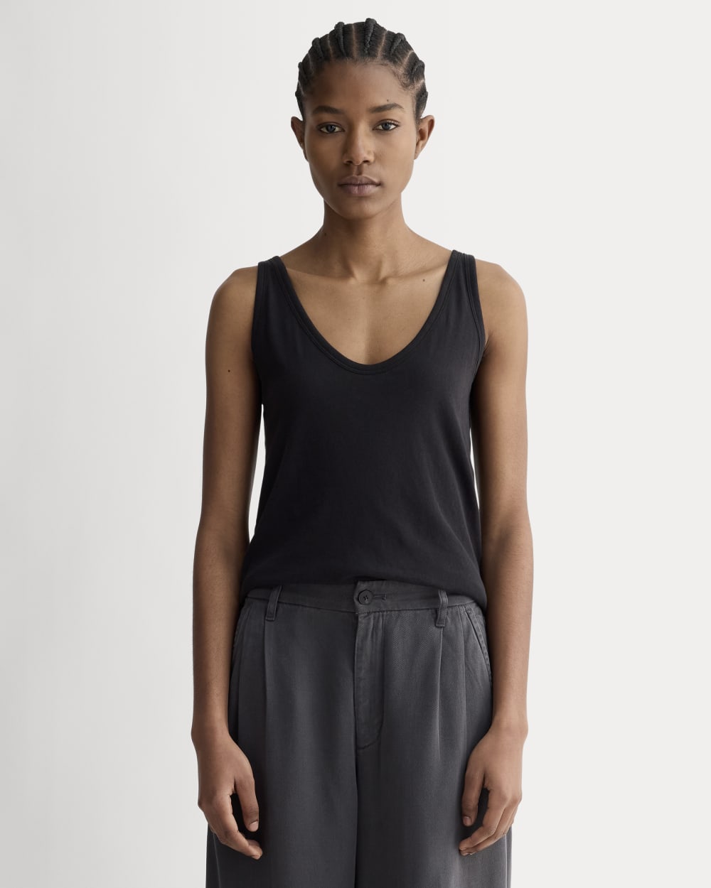 The Air Cami in Black — front view