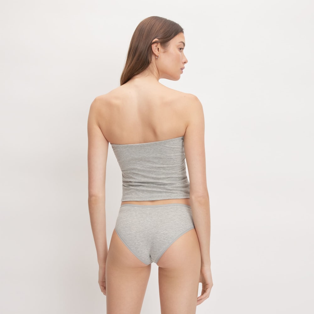 The Cotton Hipster in Heathered Grey — detail view