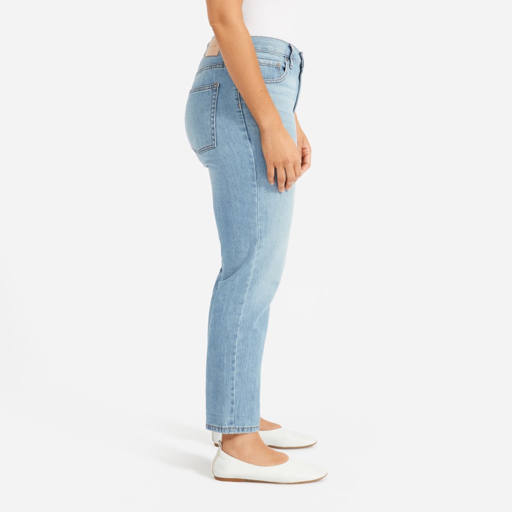 The Super-Soft Relaxed Jean in Vintage Light Blue — detail view