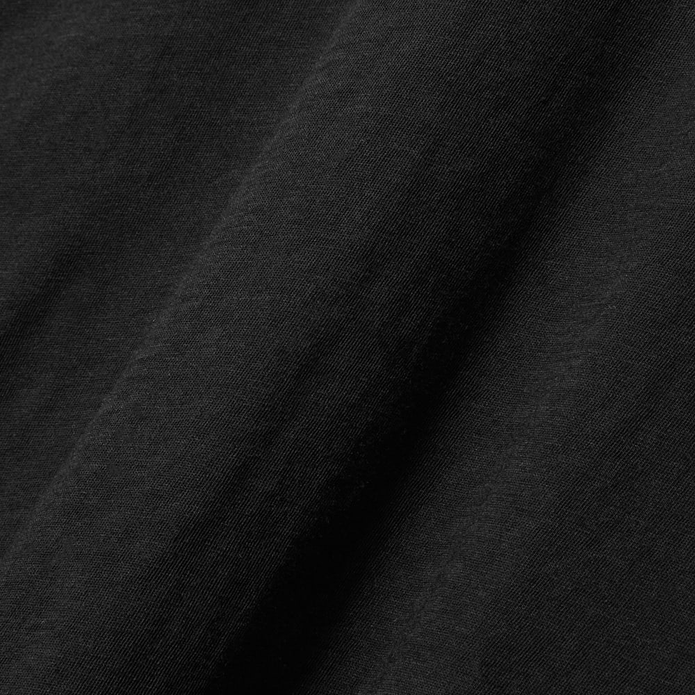 The Organic Cotton Long-Sleeve Crew in Black — detail view